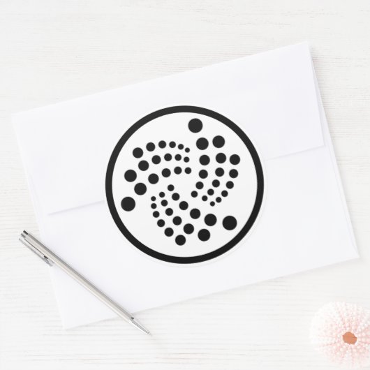IOTA-Aufkleber Runder Aufkleber (Umschlag)