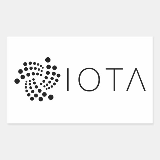 IOTA-Logo-Rectangle-Aufkleber Rechteckiger Aufkleber (Vorderseite)