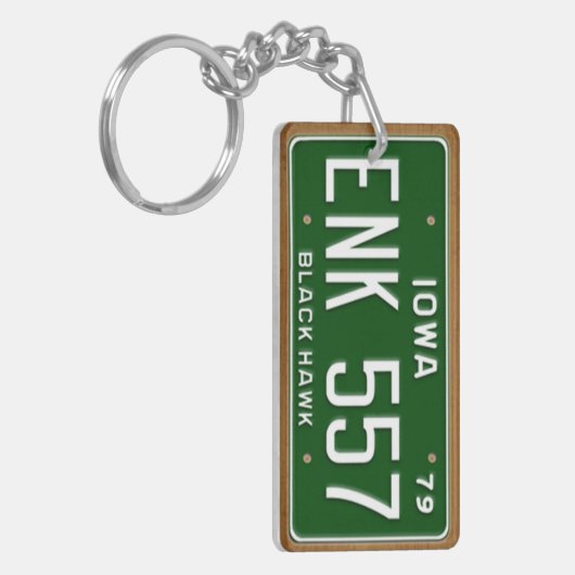 Iowa 1979 Vintager Schlüsselanhänger (Vorderseite links)