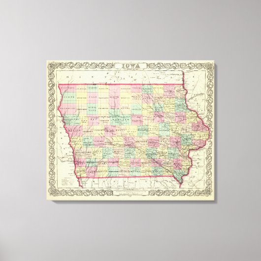 Iowa 2 leinwanddruck (Vorderseite)