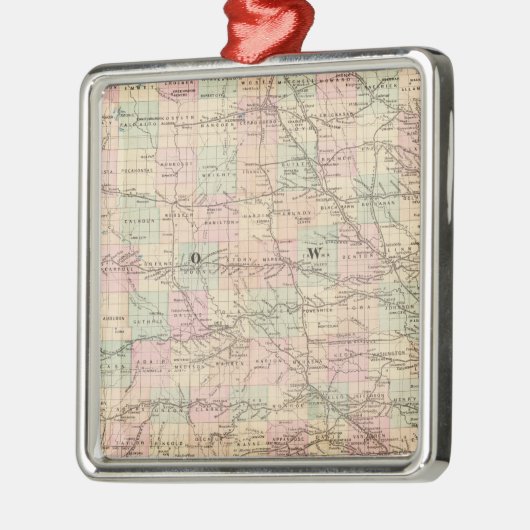 Iowa 3 silbernes ornament (Links)