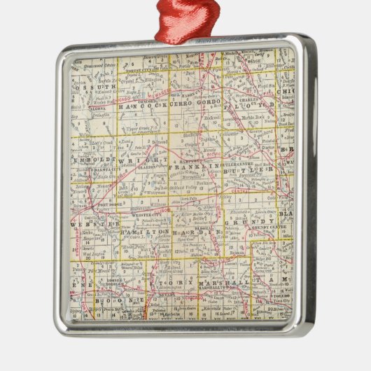 Iowa 6 silbernes ornament (Links)