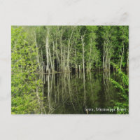 Iowa auf der Postkarte des Mississippi