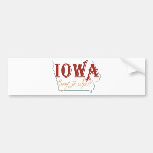 Iowa Autoaufkleber (Vorne)