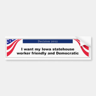 Iowa-Autoaufkleber Autoaufkleber