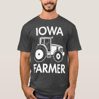 Iowa Bauer Vintag Men Traktor Farm Lokale Lebensmi T-Shirt