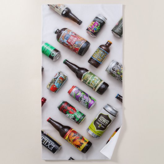 Iowa Beer Strandtuch (Vorderseite)