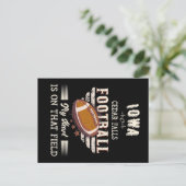 Iowa Cedar Falls American Football Postkarte (Stehend Vorderseite)