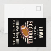 Iowa Cedar Falls American Football Postkarte (Vorne/Hinten)