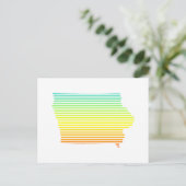 Iowa Chill Fade Postkarte (Stehend Vorderseite)