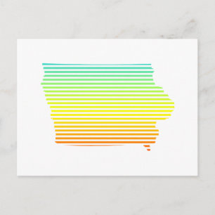 Iowa Chill Fade Postkarte