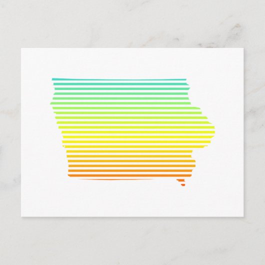 Iowa Chill Fade Postkarte (Vorderseite)
