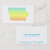Iowa Chill Fade Visitenkarte (Vorne/Hinten)