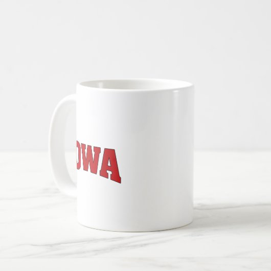Iowa Christmas Santa Hat Retro Throwback Souvenir  Kaffeetasse (Vorderseite Links)