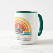 Iowa City - Goldhaube oder gehen Zuhause Tasse (VorderseiteRechts)