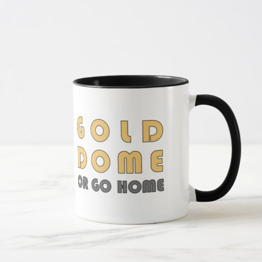 Iowa City - Goldhaube oder gehen Zuhause (Text Tasse (Rechts)
