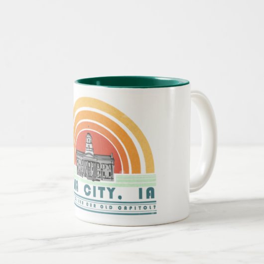 Iowa City - haben Sie unsere alte Kappe gesehen? Zweifarbige Tasse (VorderseiteRechts)