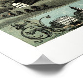 Iowa City, IA Panoramakarte - 1868 Poster (Ecke)