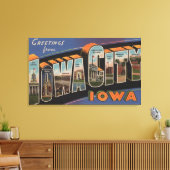 Iowa City, Iowa - Große Briefmarkenszenen Leinwanddruck (Insitu (Wohnzimmer))