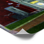 Iowa City Iowa Hospital Tower at Night Poster (Ecke)