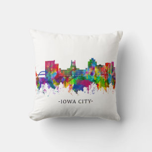 Iowa City Iowa Skyline Kissen