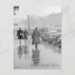 Iowa City Main Street Postkarte