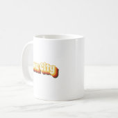 Iowa City Retro Vintager Text Kaffeetasse (Vorderseite Links)