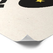 Iowa City Vintage Sporty College Poster (Ecke)