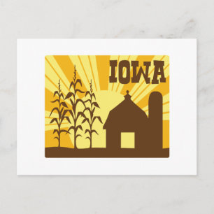Iowa Corn Farm Postkarte