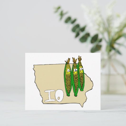 Iowa Corn Fields Postkarte (Stehend Vorderseite)