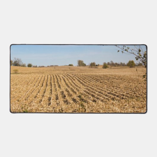 Iowa Cornfield Naturlandschaft Panorama Fotografie Schreibtischunterlage (Vorderseite)