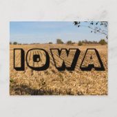 IOWA Cornfield Panorama Panoramaaussicht Foto Postkarte (Vorderseite)