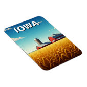 Iowa Cornfield Red Barn Magnet (Rechte Seite)