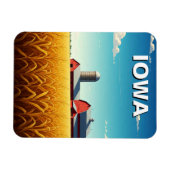 Iowa Cornfield Red Barn Magnet (Horizontal)