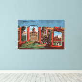 Iowa (Cornfields & Corn) - Große Buchstabenszenen Leinwanddruck (Insitu (Holzboden))