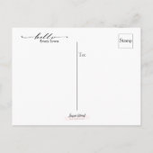 Iowa Country Hello Postcard Postkarte (Rückseite)