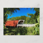 Iowa Covered Bridge Postkarte (Vorderseite)
