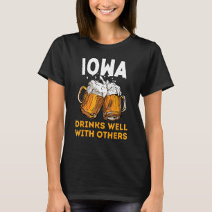 Iowa Drink Lokale Biertrinker Mikrobrauerei Br T-Shirt