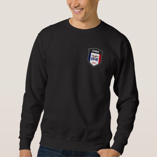 Iowa Emblem Flag Sweatshirt (Vorderseite)