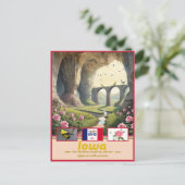 Iowa Essence: Surreal Staat Wonder Postkarte (Stehend Vorderseite)