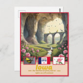 Iowa Essence: Surreal Staat Wonder Postkarte (Vorne/Hinten)