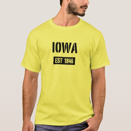 Iowa Est 1846 T - Shirt (Vorderseite)