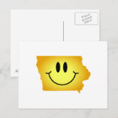 Iowa Face Postkarte (Vorne/Hinten)