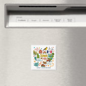 Iowa Family Trip Keepsake Personalized Magnet (In Situ (Geschirrspüler))