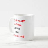 Iowa-Fan, treu Kaffeetasse (Vorderseite Links)
