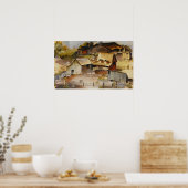 Iowa Farm Ruth Ziegler Rustikale Amerikanische Kun Poster (Küche)