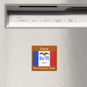 Iowa Flag Magnet (In Situ (Geschirrspüler))