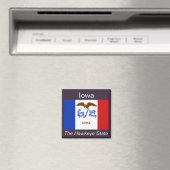 Iowa Flag Magnet (In Situ (Geschirrspüler))