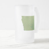 Iowa Flag Map City Tasse (VorderseiteRechts)