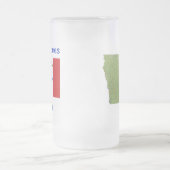 Iowa Flag Map City Tasse (Mittel)
